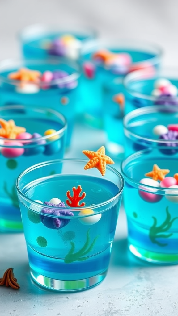 12 Mermaid Party Jello Desserts
